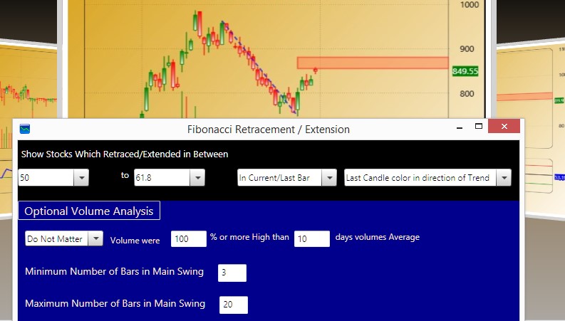 fibonacci retracement scanner